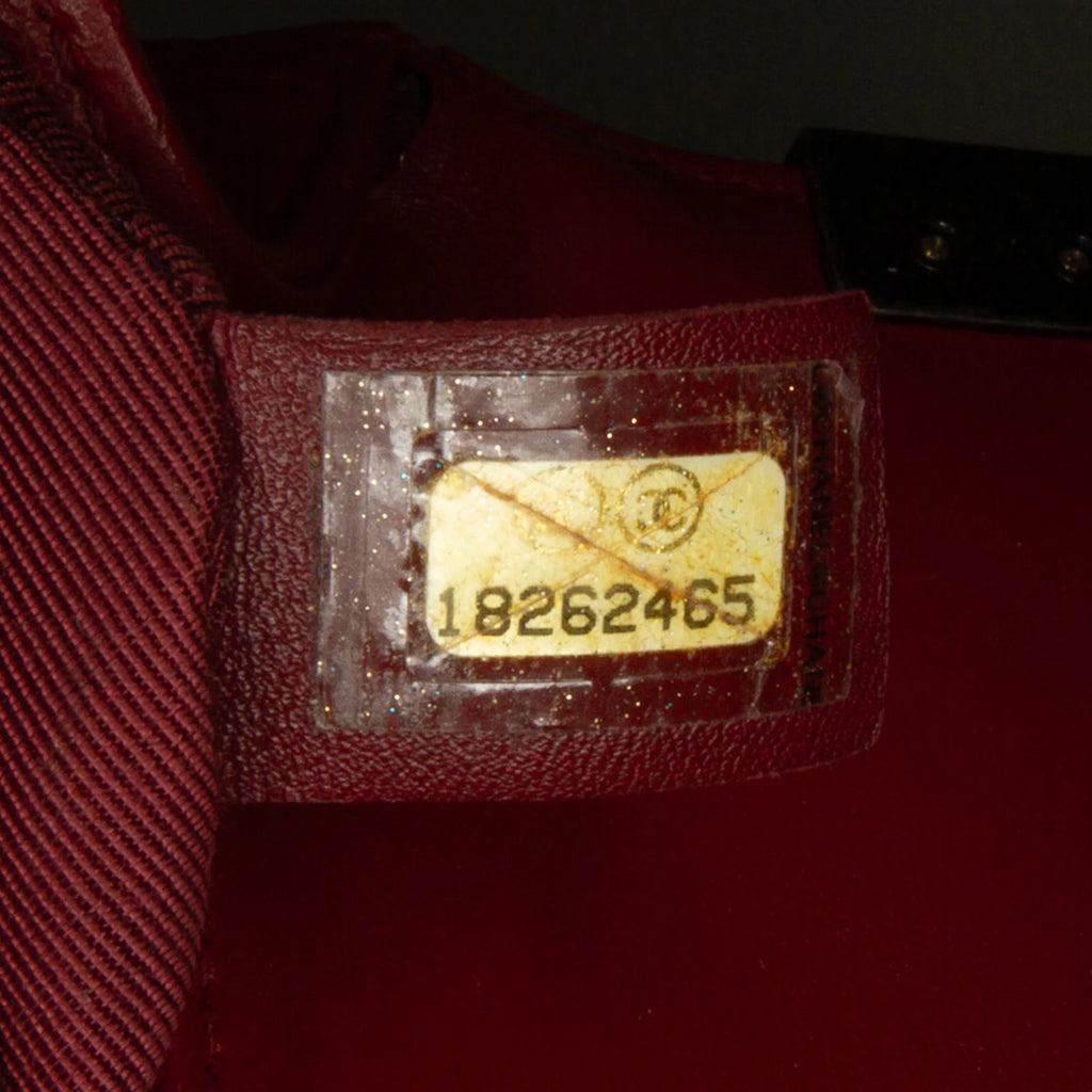 Pre-Owned Authenticated Chanel Medium Lambskin Boy Flap Bag Leather Red Crossbody Bag Unisex (Good)