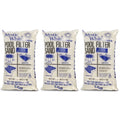 .. Silica 50lbs Mystic White  Swimming Pool Filter Sand, White (3 Pack)