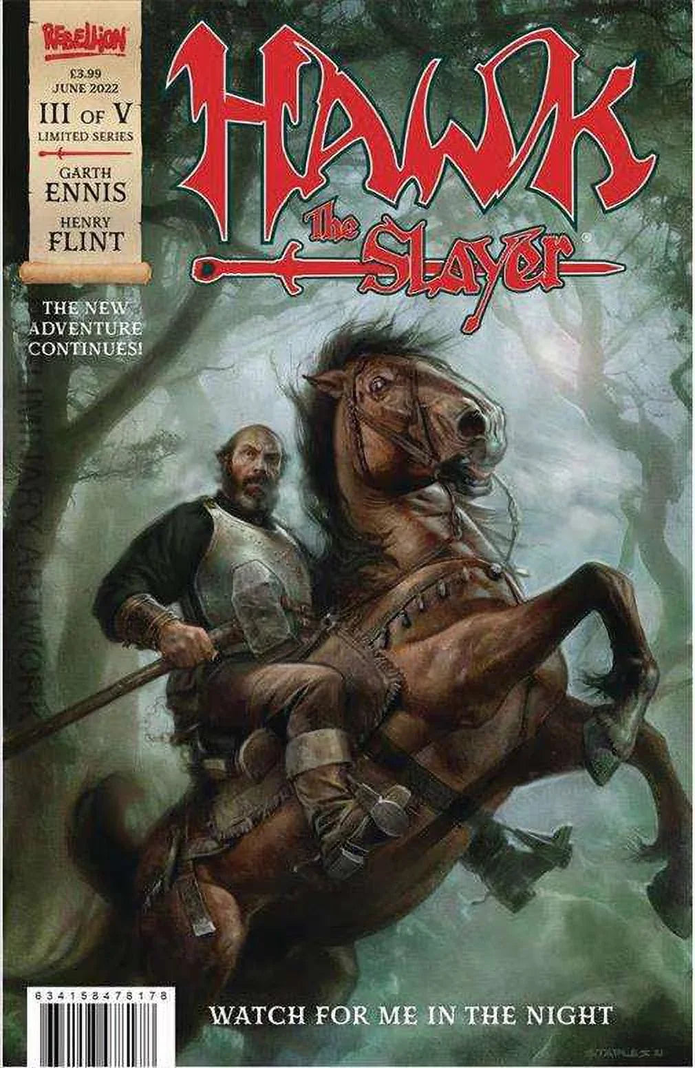 Hawk the Slayer #3  ; Rebellion Comic Book