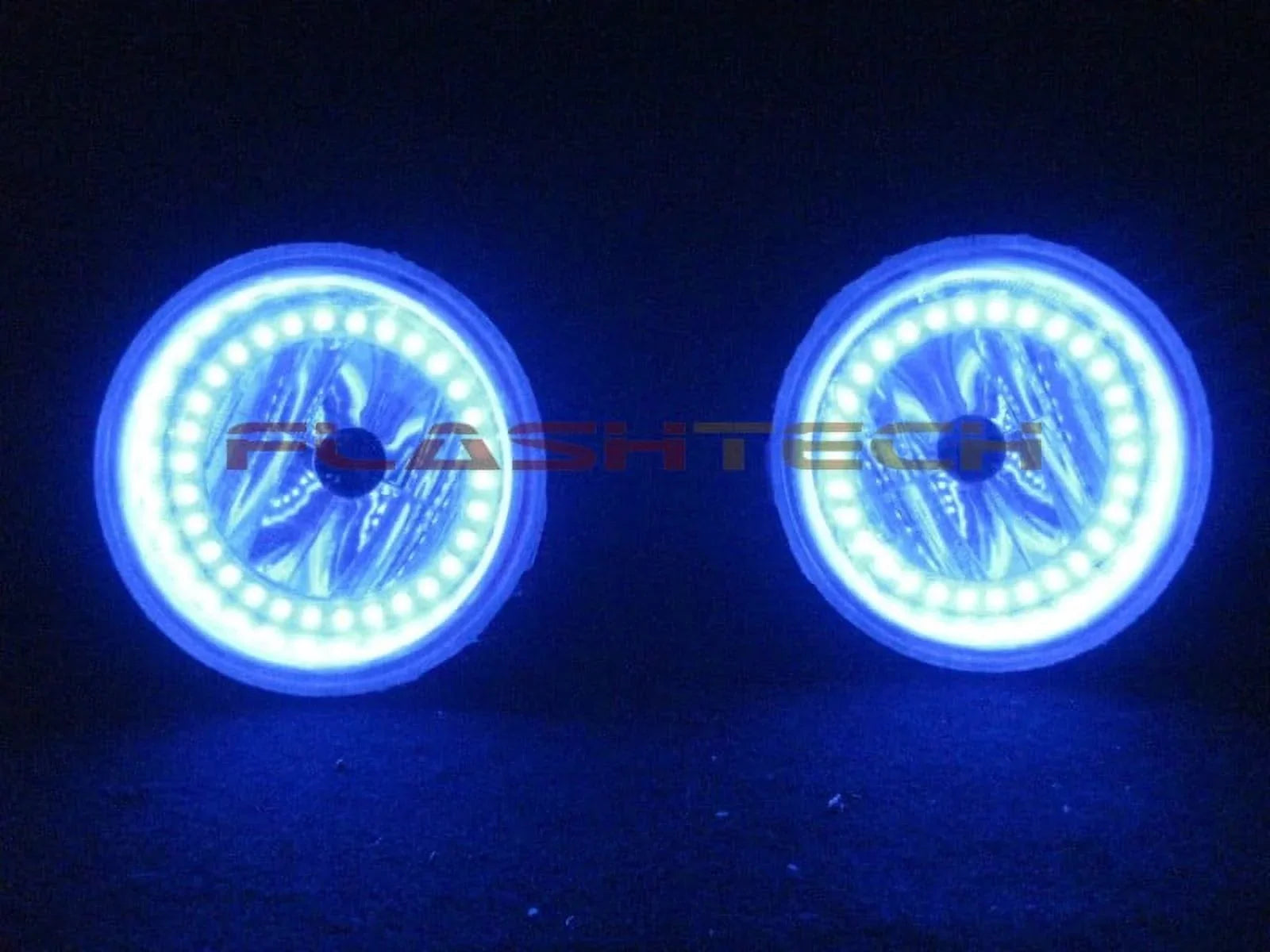 Flashtech   Multi Color Halo Ring Fog Light Kit for Dodge Caliber 07-12 with .3 Fusion Color Change Wifi Remote