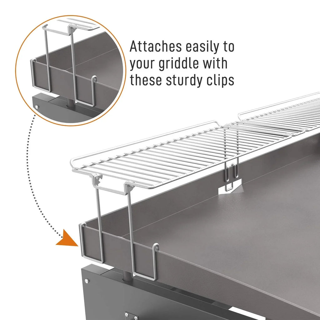 Yukon Glory 31.5" Stainless Steel Griddle Warming Rack Designed for Blackstone Griddles