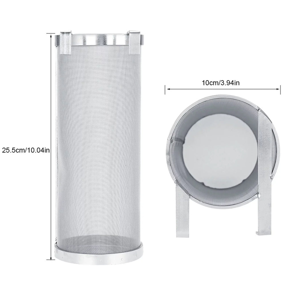 Regun Brew Filter,300 Micron Stainless Steel Homemade Brew Beer Hop Mesh Filter Strainer (Size : 10 25.5cm)