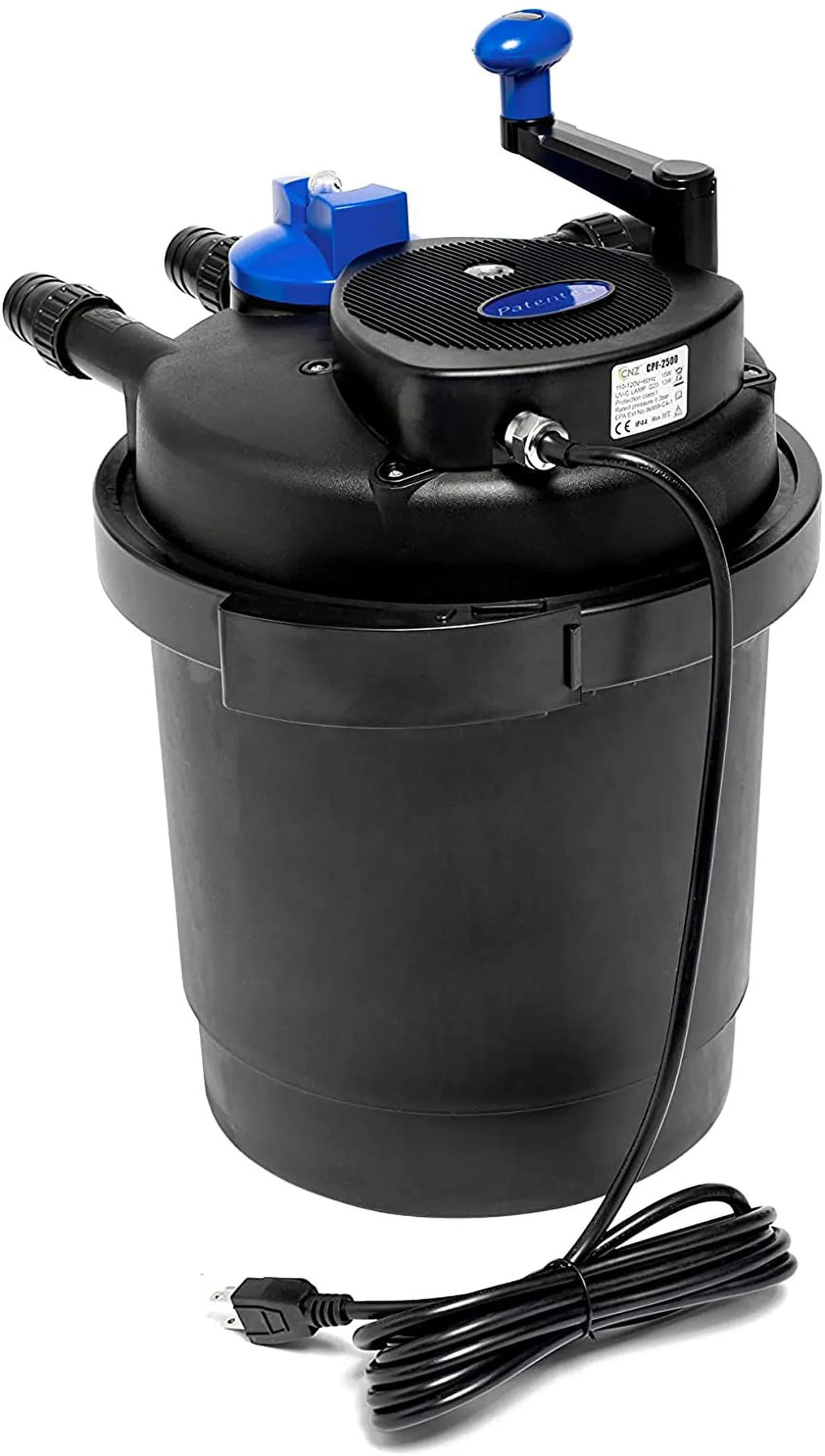 '-2500 Bio Pressure Pond Filter with 13w Clarifier, Up to 1600 gallons