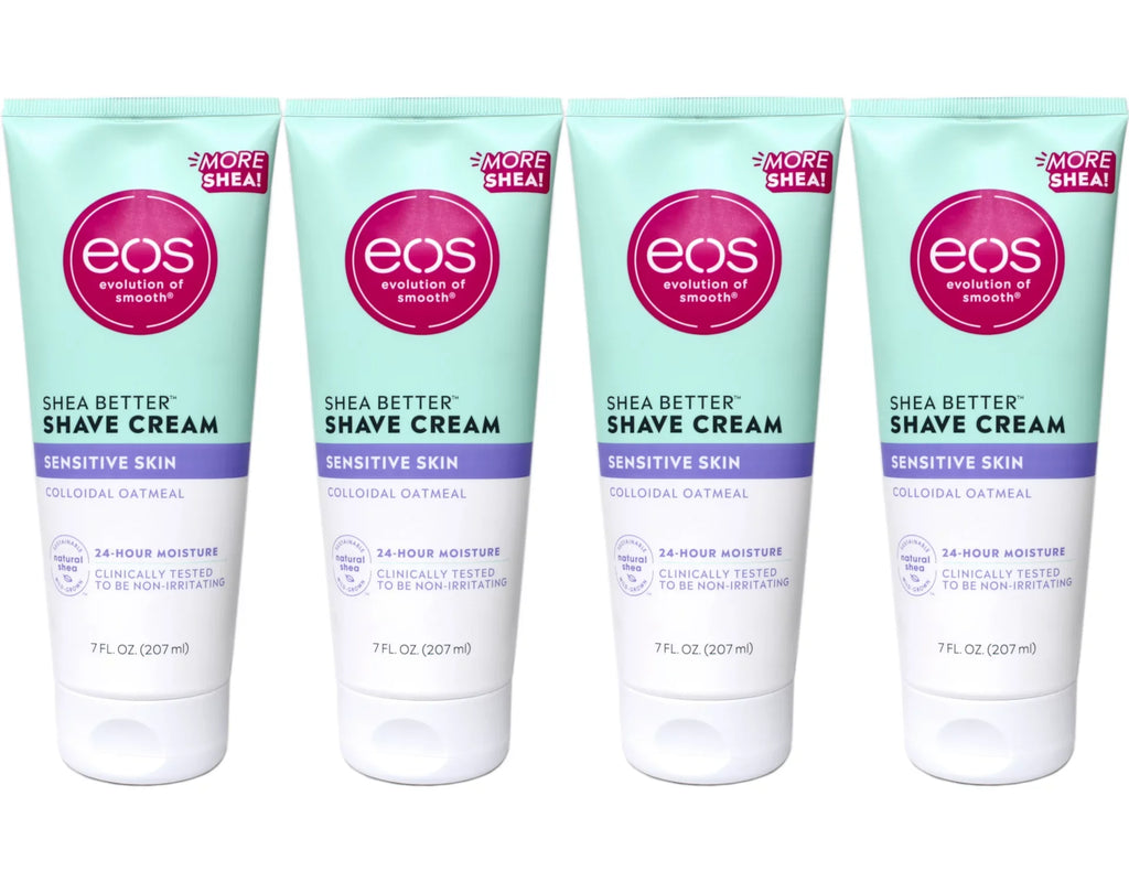eos Shea Better Shave Cream Sensitive Skin Colloidal Oatmeal 7 fl oz Pack of 4