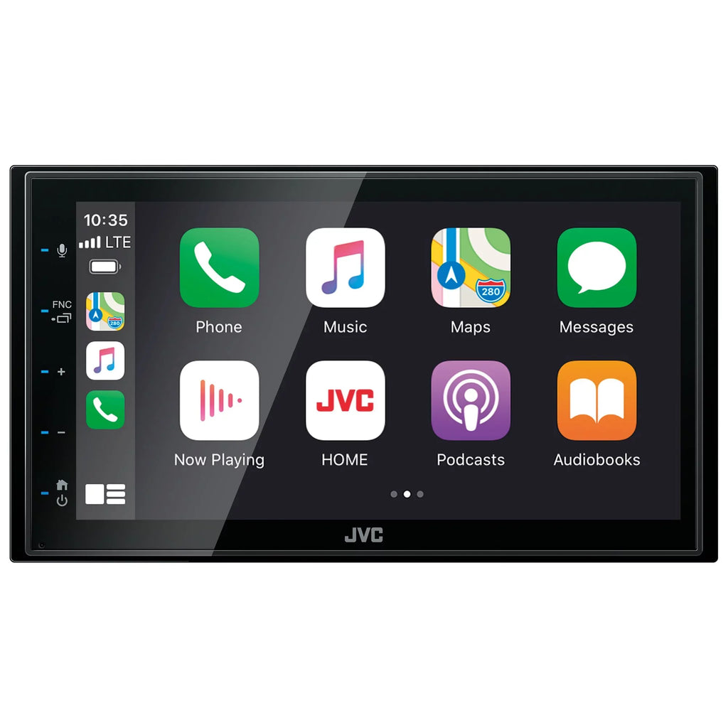Bundle -  - 6.8" Apple CarPlay/Android Auto Digital Media Receiver with Dash Kit, Wiring Harness and Antenna Adaptor, Compatible with Wrangler, 03-06