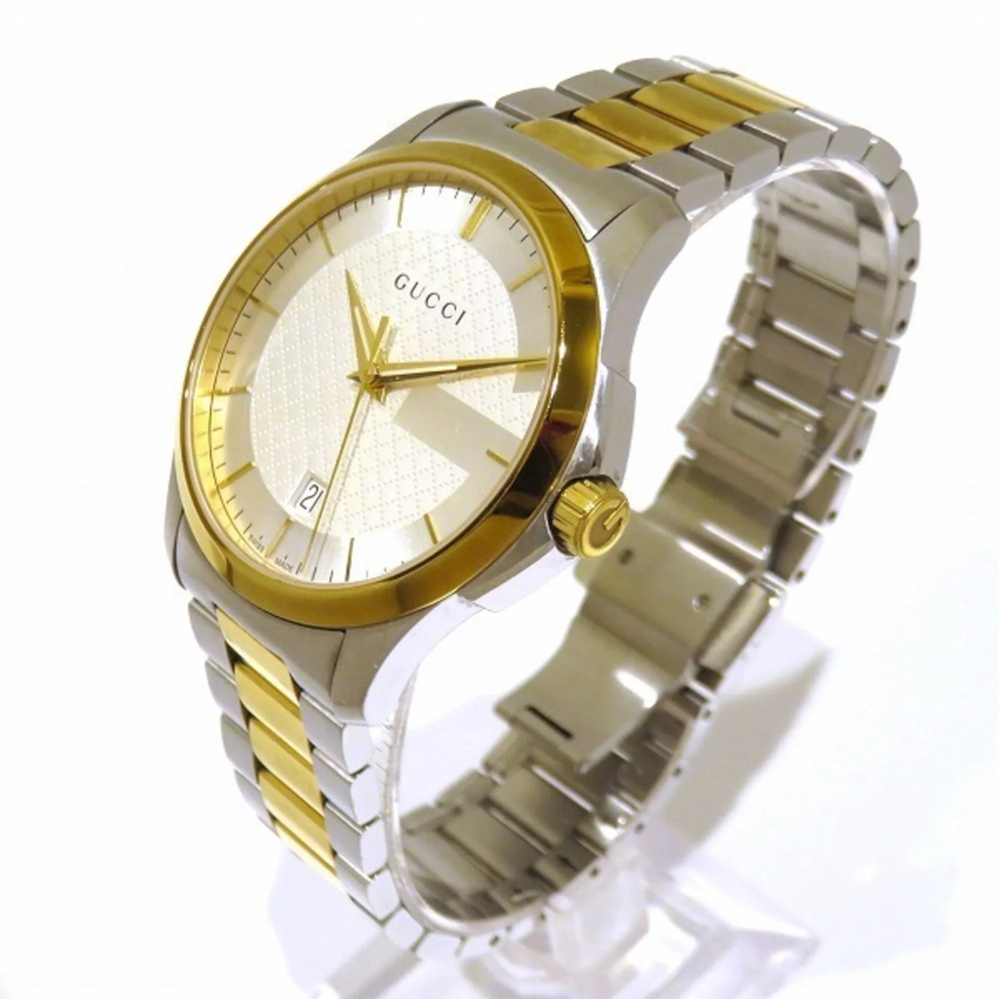 Authenticated Used Gucci   timeless date 126.4 quartz watch men