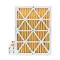 3 Pack of 18x20x2  11 Pleated 2" Inch Air Filters by Glasfloss. Actual Size: 17-1/2 x 19-1/2 x 1-3/4