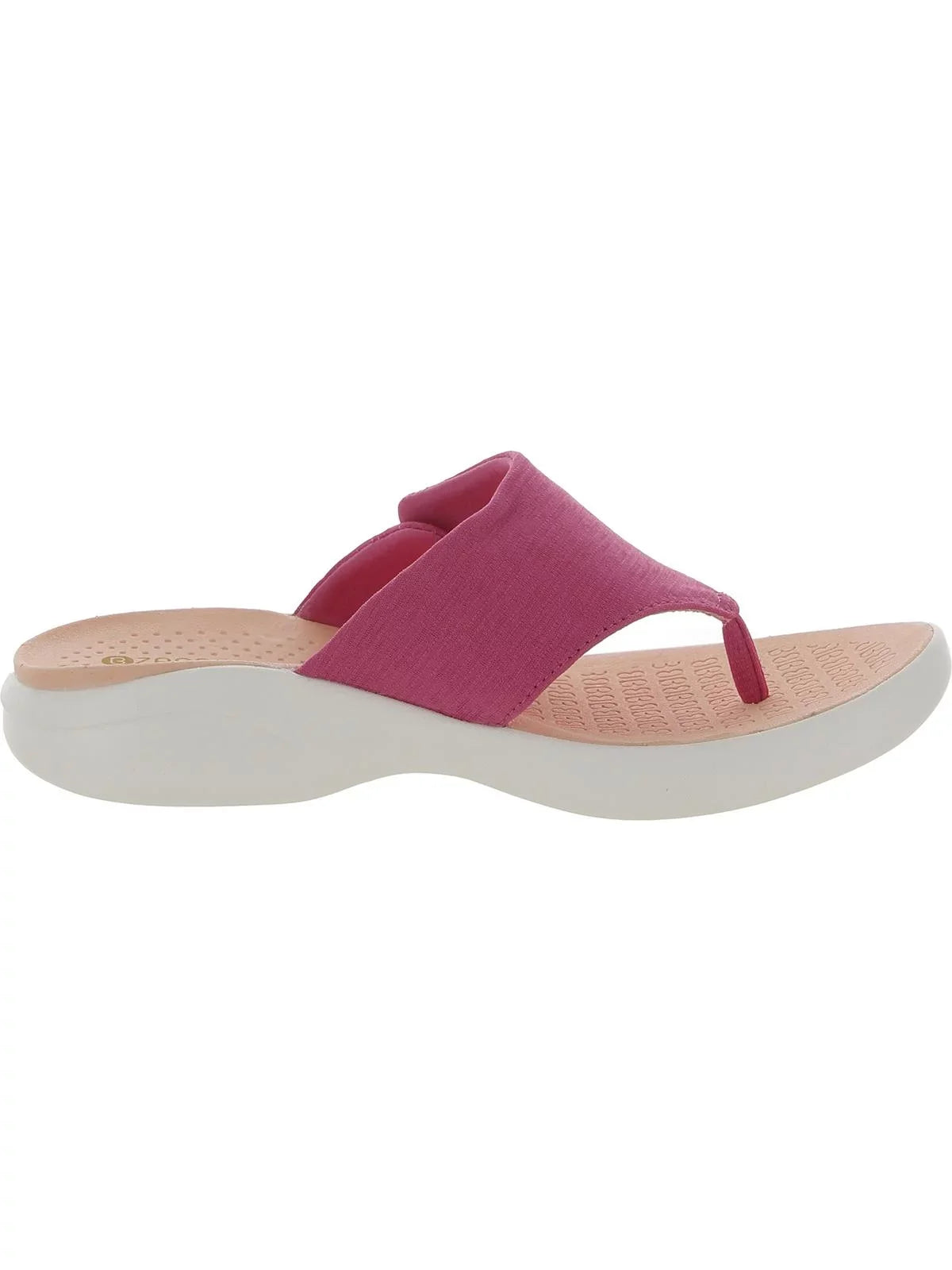 Bzees Womens Camp Out Slip On Casual Slide Sandals- Medium & Wide Width