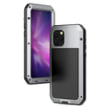Gorilla Glass Aluminum Metal iPhone 13 Case (Silver) Heavy Duty Military Grade Shockproof and Scratch Resistant Protection, Rugged Outdoor Travel