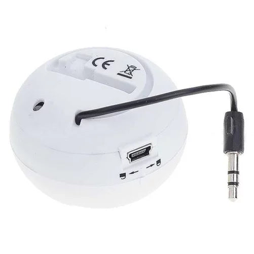Portable Wired Speaker for Samsung Galaxy Tab  8.4 (2020)/ 10.4 (2020) - Audio Multimedia Rechargeable White