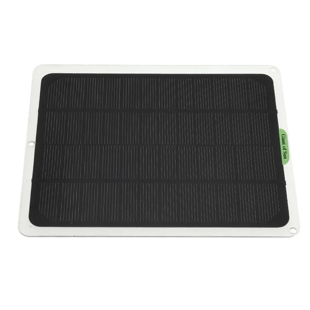 occkic 20W 12V/5V Monocrystalline Charging Flexible Solar Panels with Battery Clips for Cars  Yachting Charger Outdoor Charger