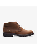 Mens Brown Water Resistant Cushioned Removable Insole Morris Peak Round Toe Lace-Up Chukka Boots 10