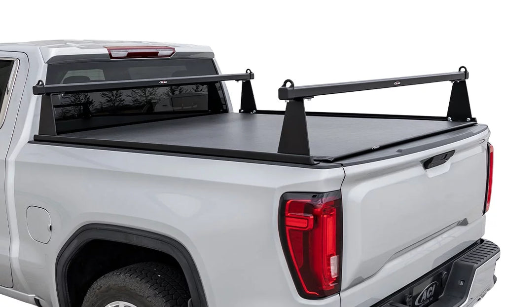 2014-2018 Fits Chevrolet Silverado Fits  Sierra 1500 5' 8" Matte Black Aluminum -series Truck Bed Racks