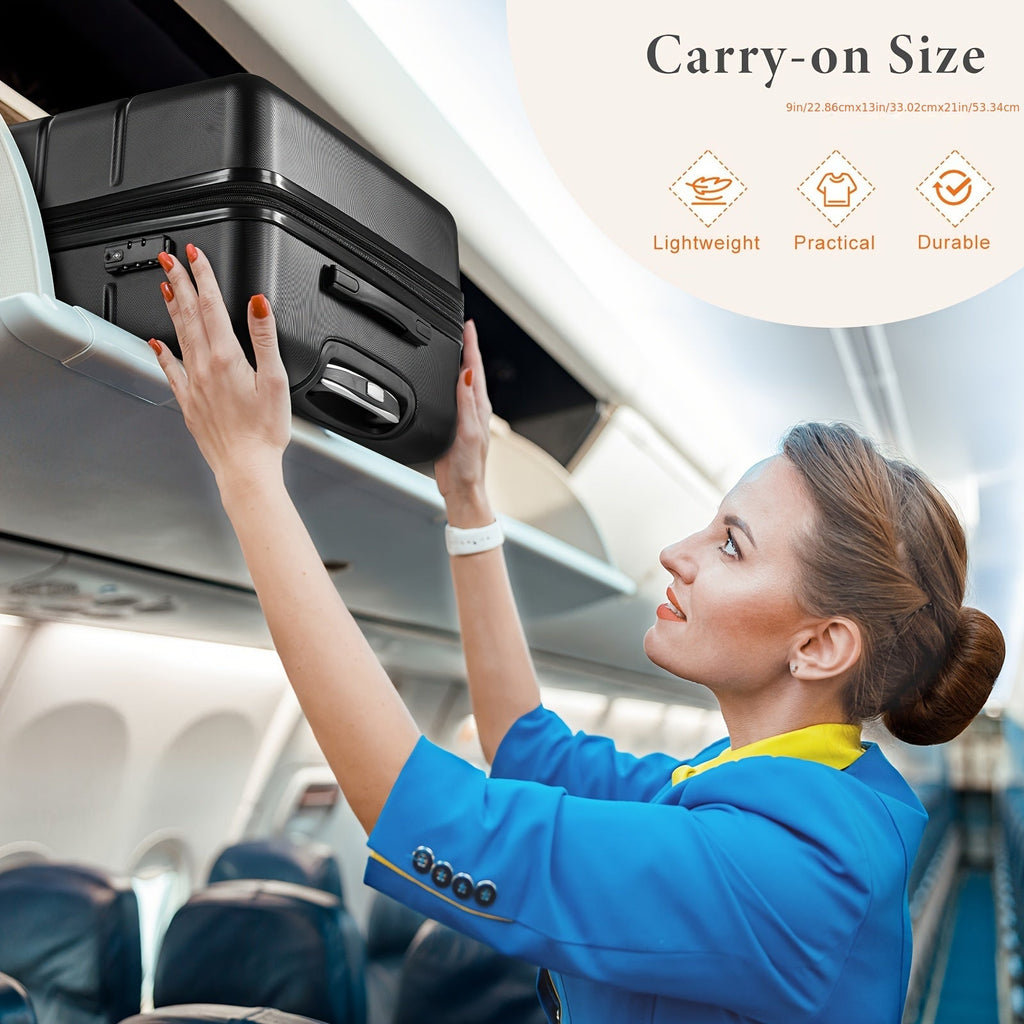 Lightweight Carry-On Trolley Suitcase –  Lock, Durable Double Spinner Wheels – Secure & Convenient Travel Case for Jetsetters