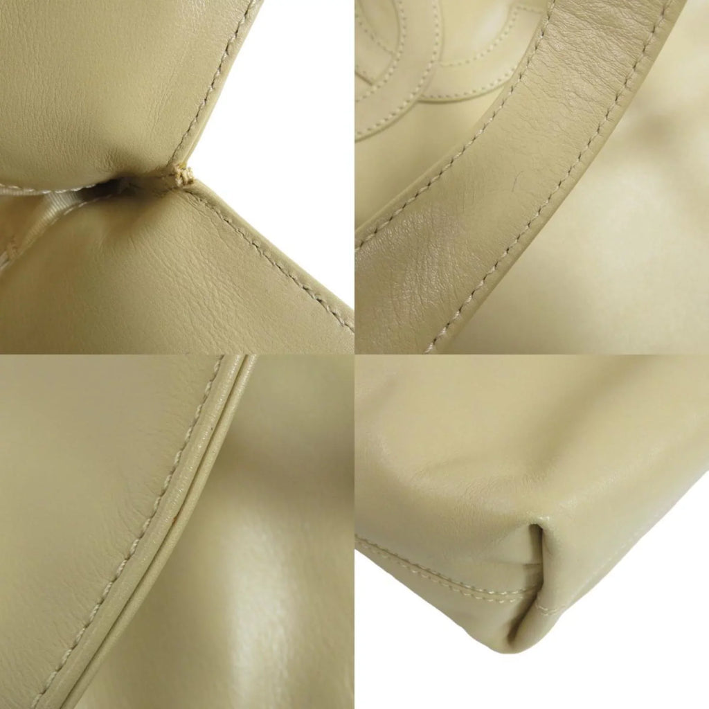 Pre-Owned Chanel coco mark tote bag lambskin ladies  (Good)