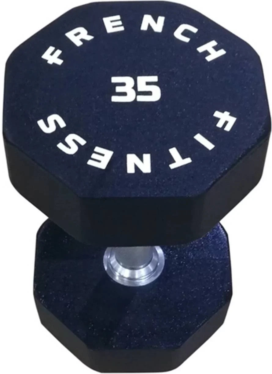 French Fitness Urethane 8 Sided Hex Dumbbell Set, 5-60 lbs (New)