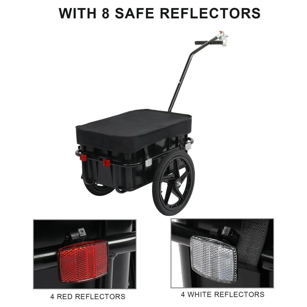 Bike Cargo Trailer, Bicycle Wagon Trailer /Universal Coupler & Waterproof Cover