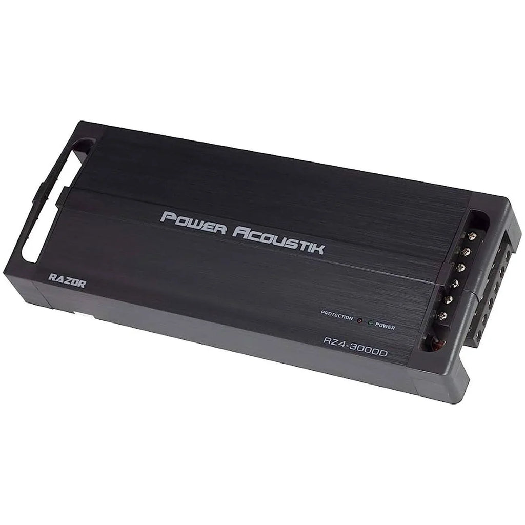 Power Acoustik  3000D Razor Series Class  Full-Range and Monoblock Amp 4 Channels 3000 Watts Max