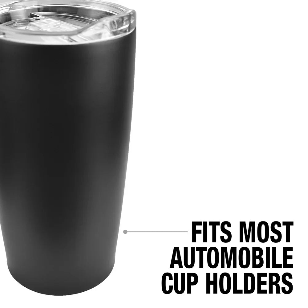 Harry Potter Hufflepuff Broomstick Badger Logo Stainless Steel Tumbler 20 oz Coffee Travel Mug/Cup, Vacuum Insulated & Double Wall with Leakproof Sliding Lid | Great for Hot Drinks and Cold Beverages