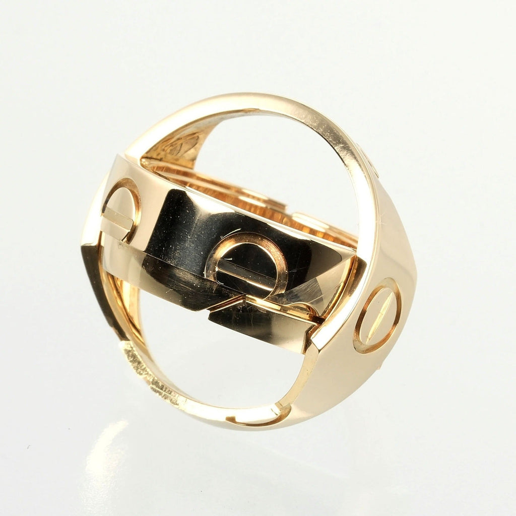 Pre-Owned Cartier Astro Love size 9 ring,   yellow gold, approx. 11.68g  (Good)