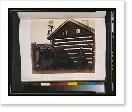 Historic Framed Print, Mule laden with casks - Boundary Commission huts, Colville, Columbia ., 17-7/8" x 21-7/8"