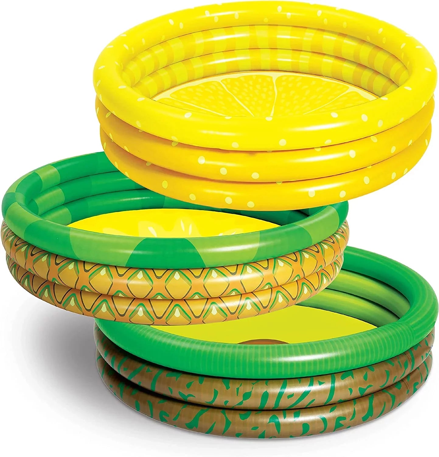 3 Packs 45  10 Inflatable Kiddie Pools Lemon Pineapple Avocado Inflatable Kiddie Pool Set for Kids Summer Fun Baby Swimming Pool Water Pool Pit Ball Pool