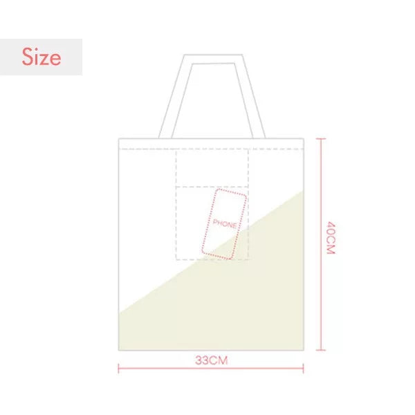 Blue Plug Cable Charging Cable Pattern Expression Sack Canvas Tote Shoulder Bag