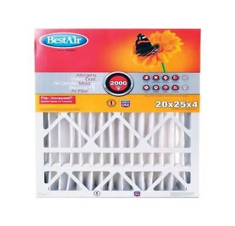 BestAir 25 in.  x 20 in.  x 4 in.  11  Pleated Air Filter (Pack of 3)