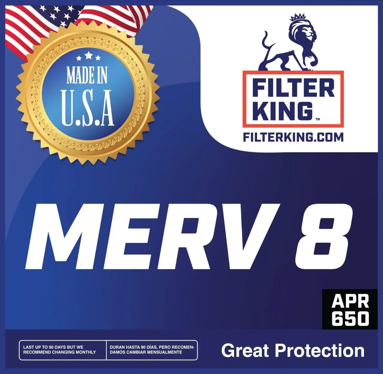 Filter King 12.5x23.5x1a Air Filter | 3- |  8  Pleated / Furnace Filters |    | Actual Size: 12.5 x 23.5 x .75"