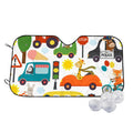 Balery Transports With Animals Windshield Sun Shade, Car Front Window Sunshade Cover ,Automotive Interior Portected Blocks Uv Rays For Car Pickup Truck Suv Accessories- Small
