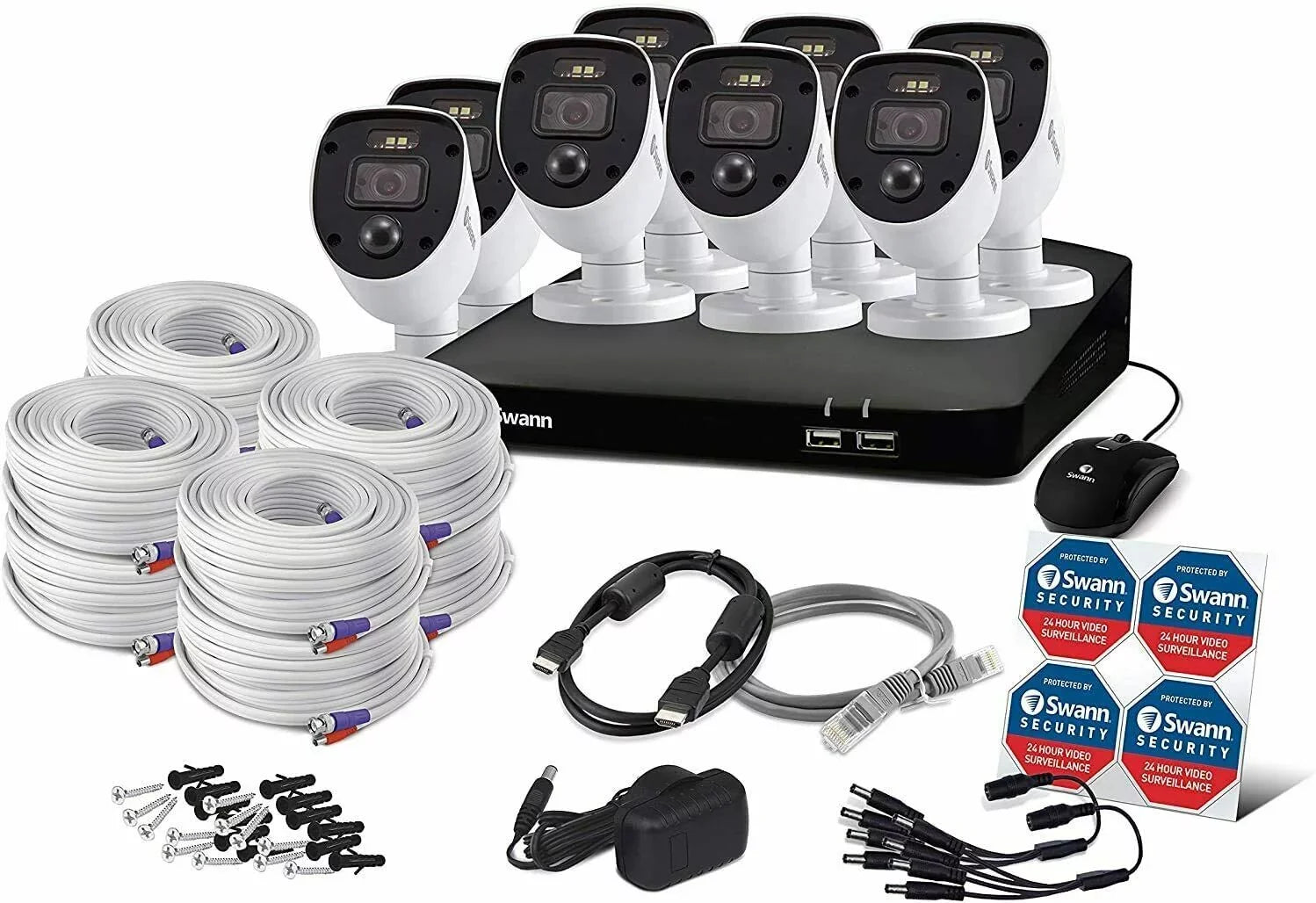Swann SwannForce 8 Camera 8 Channel 1080p Full   Security System