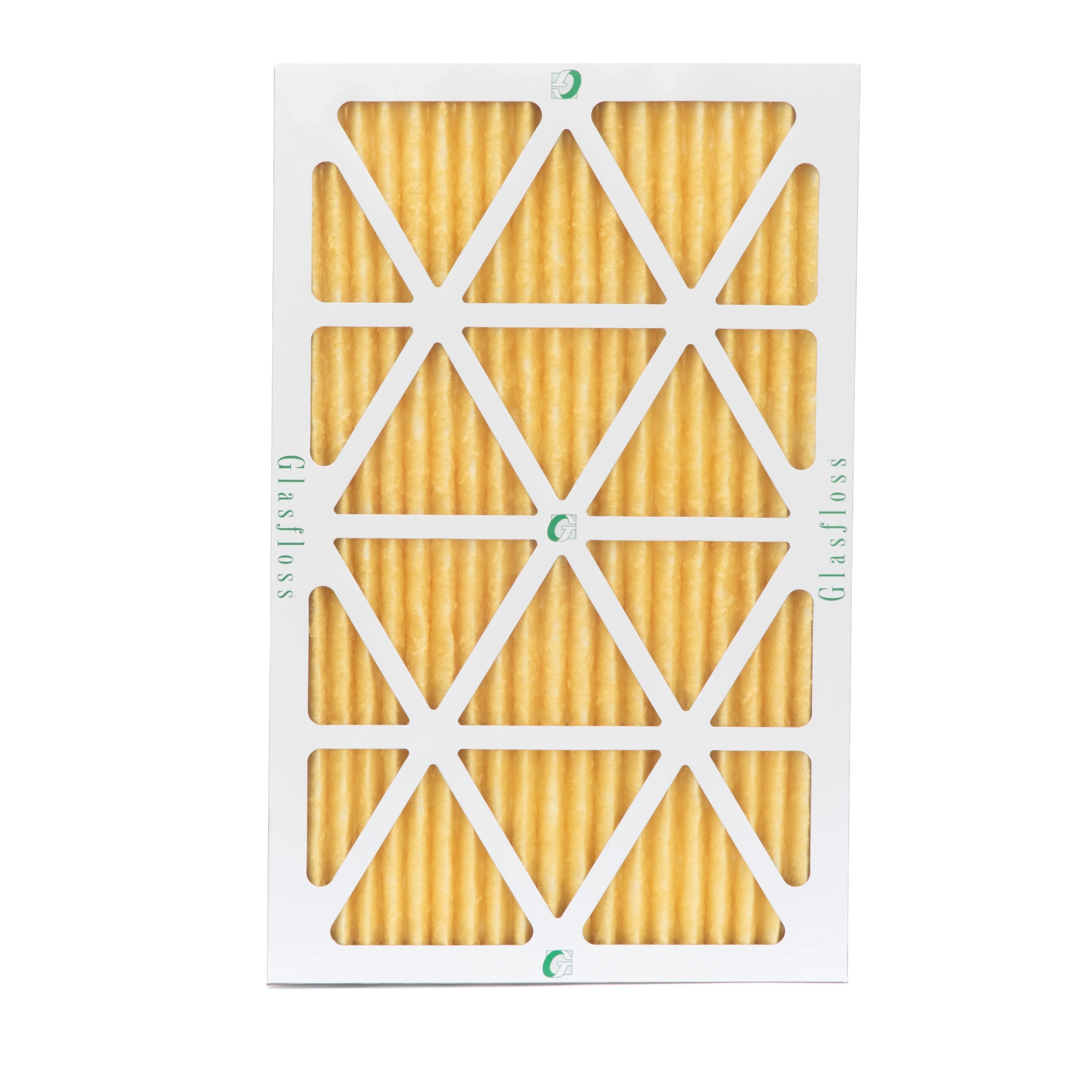 6 Pack of 10x20x1  11 Pleated Air Filters by Glasfloss. Actual Size: 9-1/2 x 19-1/2 x 7/8