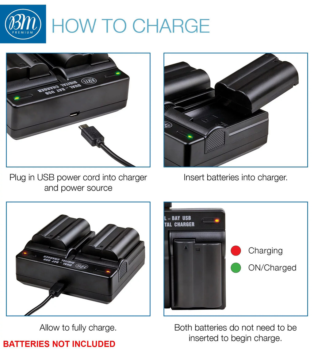 2 - Batteries and Dual Bay Battery Charger for Nikon    1             Cameras