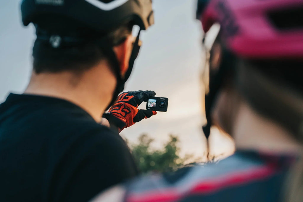 Vivitar  4k Dual-Screen Action Cam, 16MP  Waterproof Digital Video Camera with Built in Gimbal