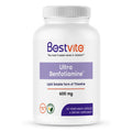 Ultra Benfotiamine 600mg per Capsule (60 Vegetarian Capsules) No Stearates - No Silicon Dioxide - Vegan - Non  - Gluten Free - Maximum Strength Benfotiamine