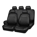 Andoe 9 Pcs Car Seat Cover, 5 Seats  Leather Universal Seat Cover Full Set Auto Interior Accessories for Auto Trucks Van