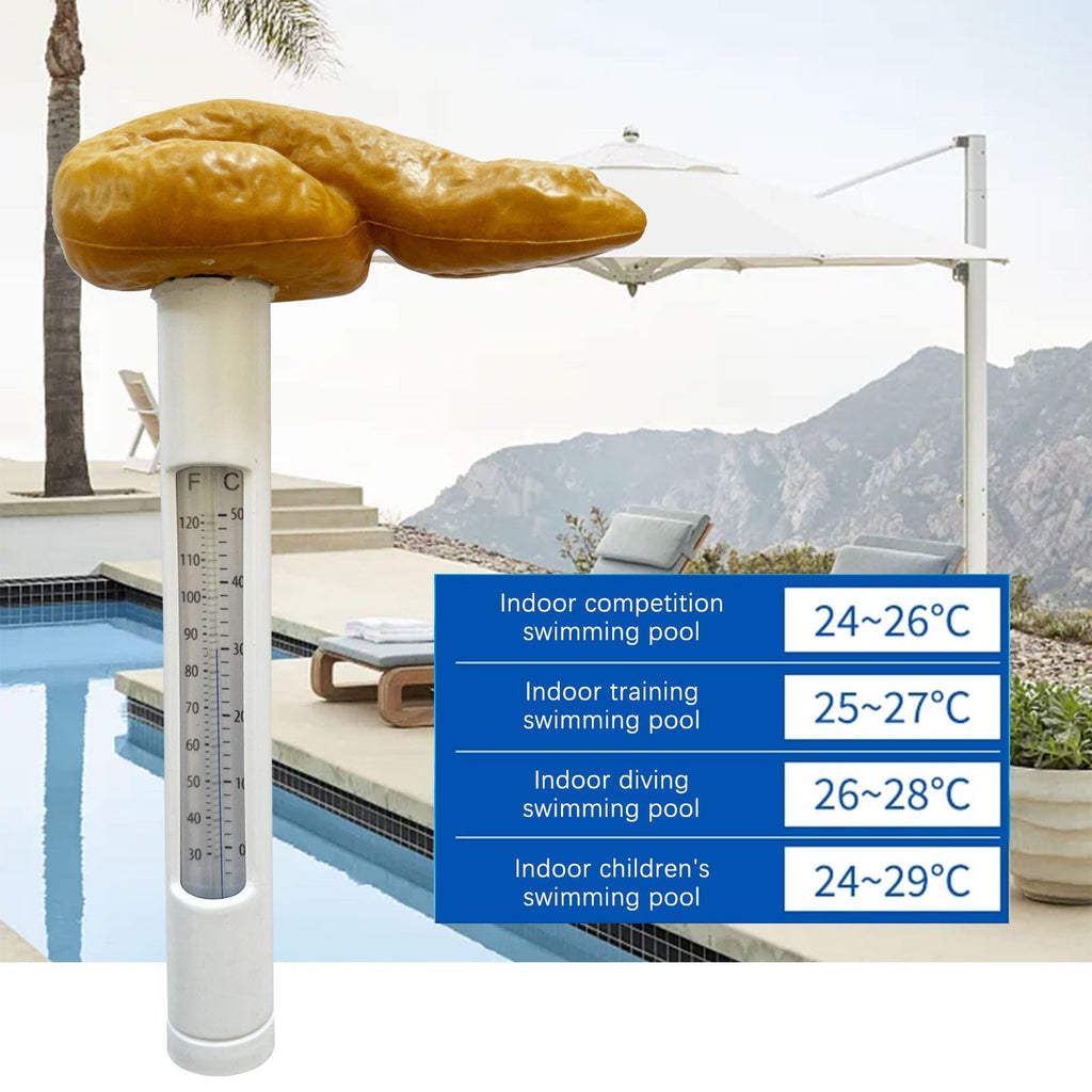 Funny Poop Shaped Floating Pool With Accurate Temperature Display Hilarious Novelty Bathing Accessory For Kids & Adults Pool Party Gift Idea 100ml