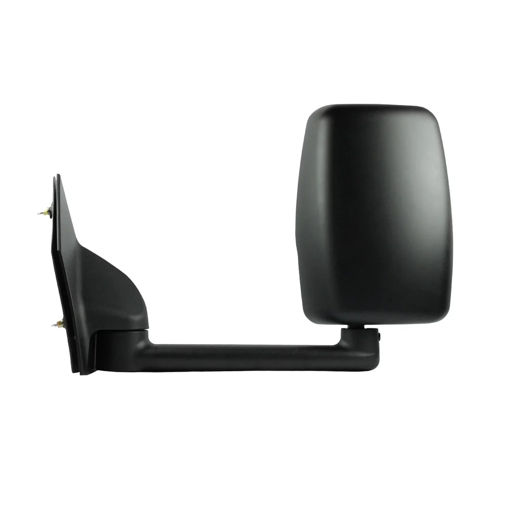 62170G - Fit System Driver Side Towing Mirror for 03-18 Chevrolet Express Van/  Savana Full Size Van, textured black w/  protective, dual lens, foldaway, Manual