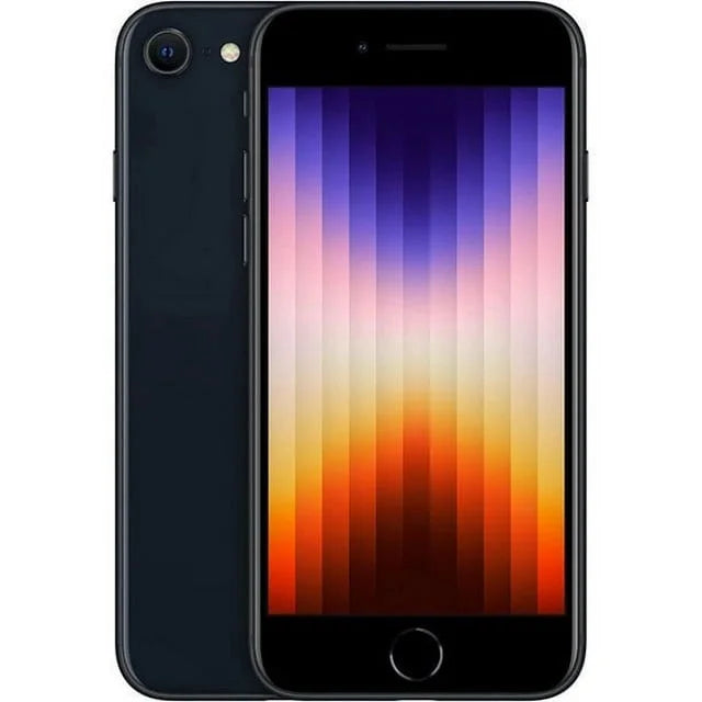 Restored Apple iPhone  2022 (3rd Gen) 128GB Midnight Unlocked Smartphone () (Refurbished)