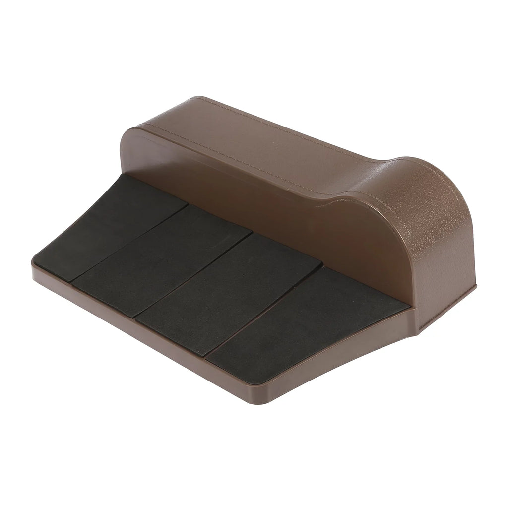 Unique Bargains Pair Car Seat Gap Storage Box Organizer Multifunctional Filler Console Coin Holders Plastic Brown