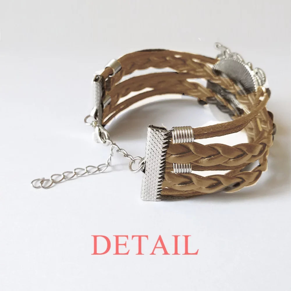 Designer Worked Hard Paint Seriously Bracelet Hand Strap Leather Rope Wristband Double Set
