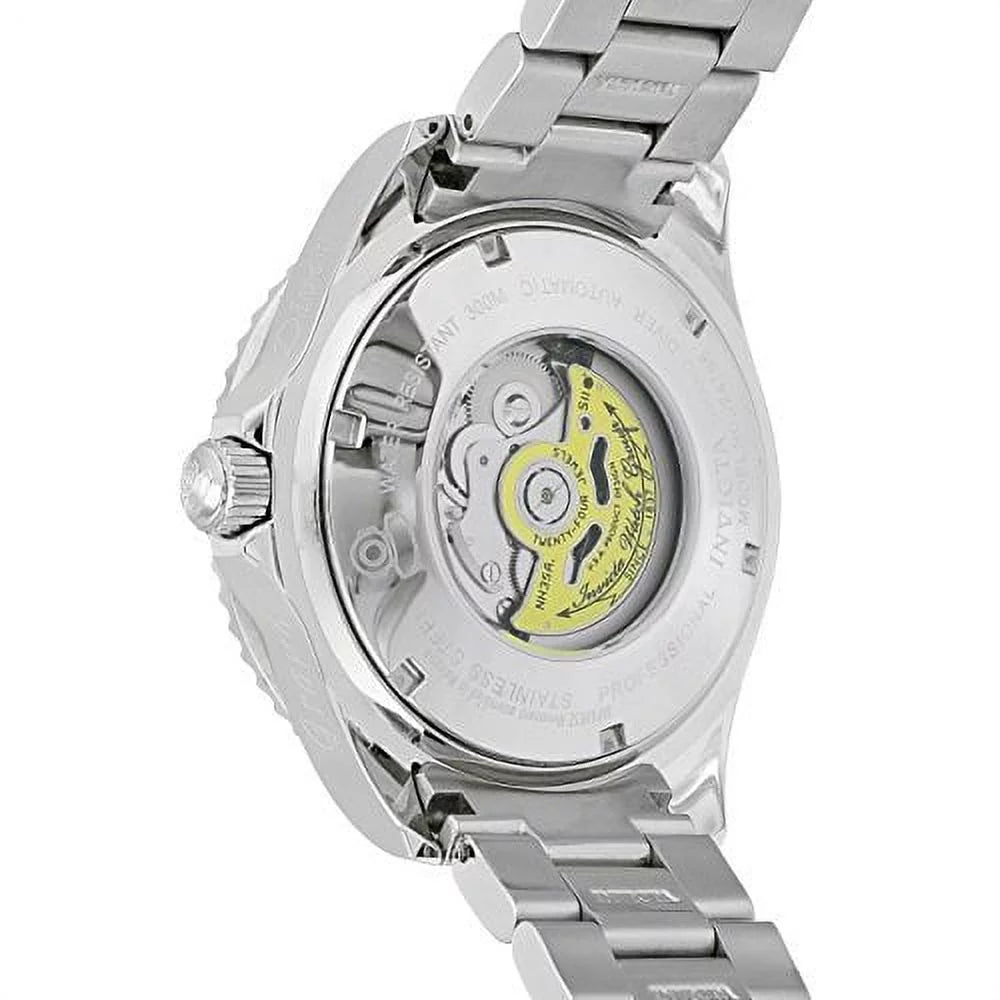 Invicta Men's   Steel Bracelet & Case Automatic Black Dial Analog Watch 24764