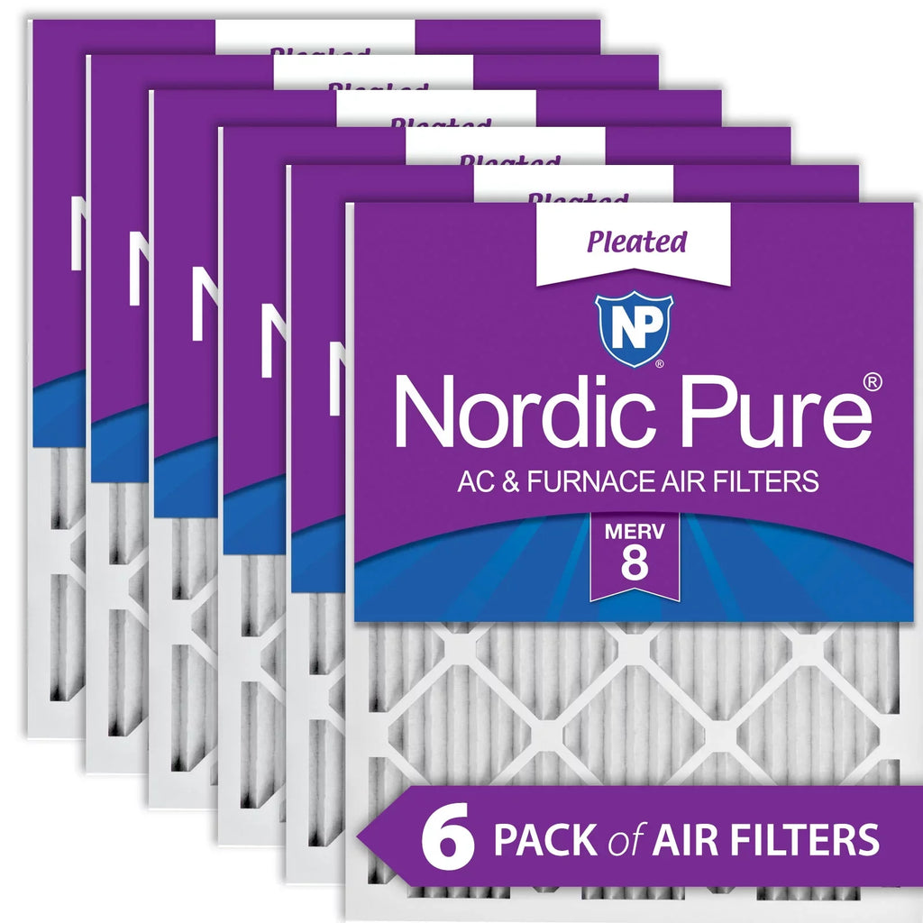 16x20x1 (15_1/2x19_1/2) Pleated  8 Air Filters 6 Pack