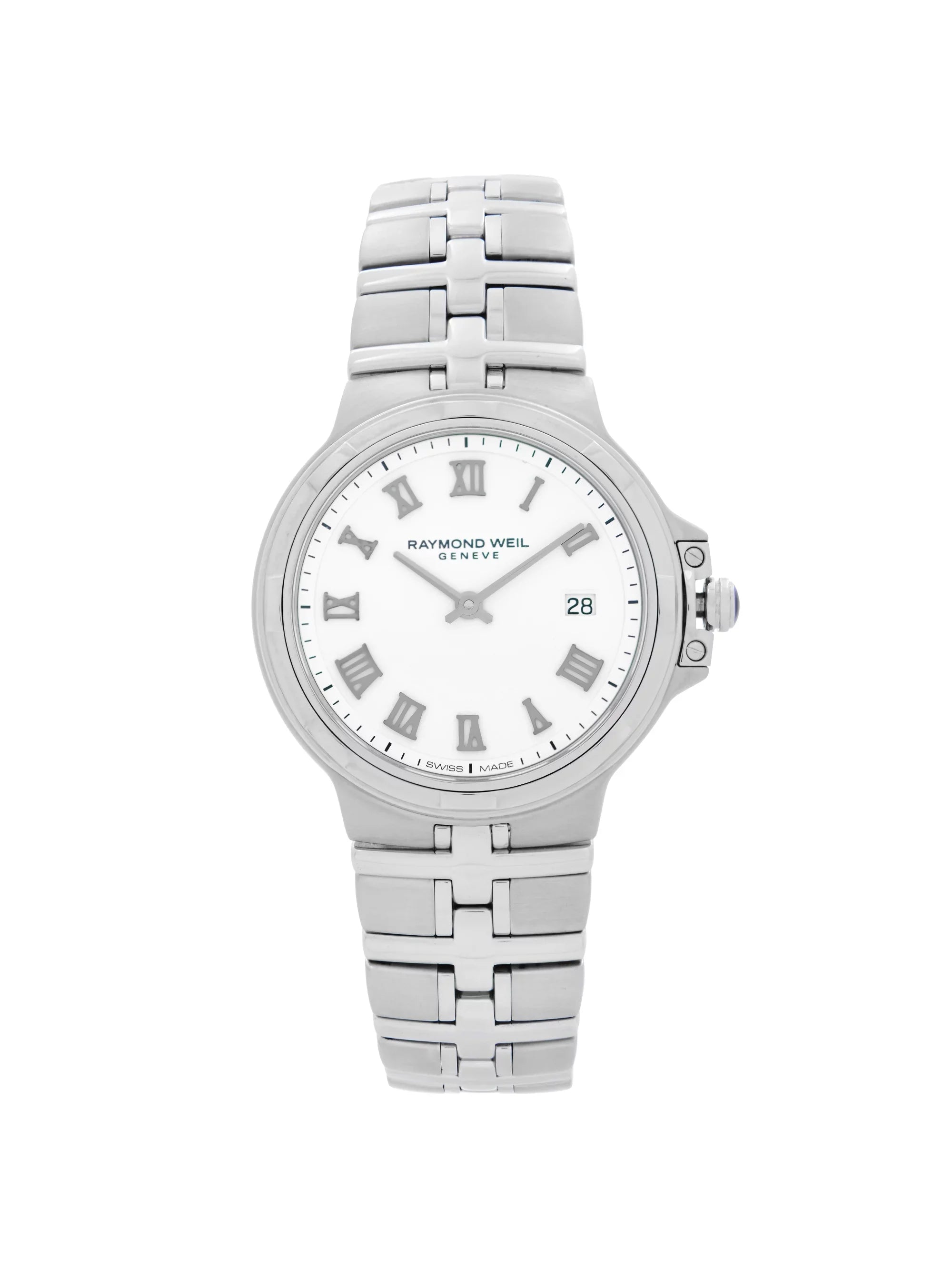 Raymond Weil Parsifal Steel White Roman Dial Quartz Ladies Watch 5180--00300