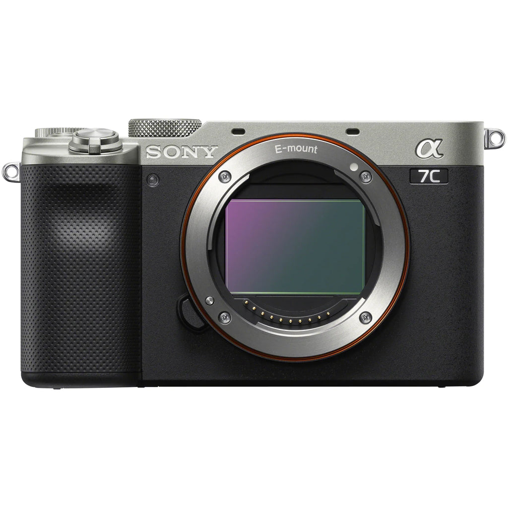 Sony a7C Mirrorless Full Frame Camera Body with Sony  20mm .8  Lens  Silver / Bundle with Deco Gear Photography Backpack Case , Software and Accessories