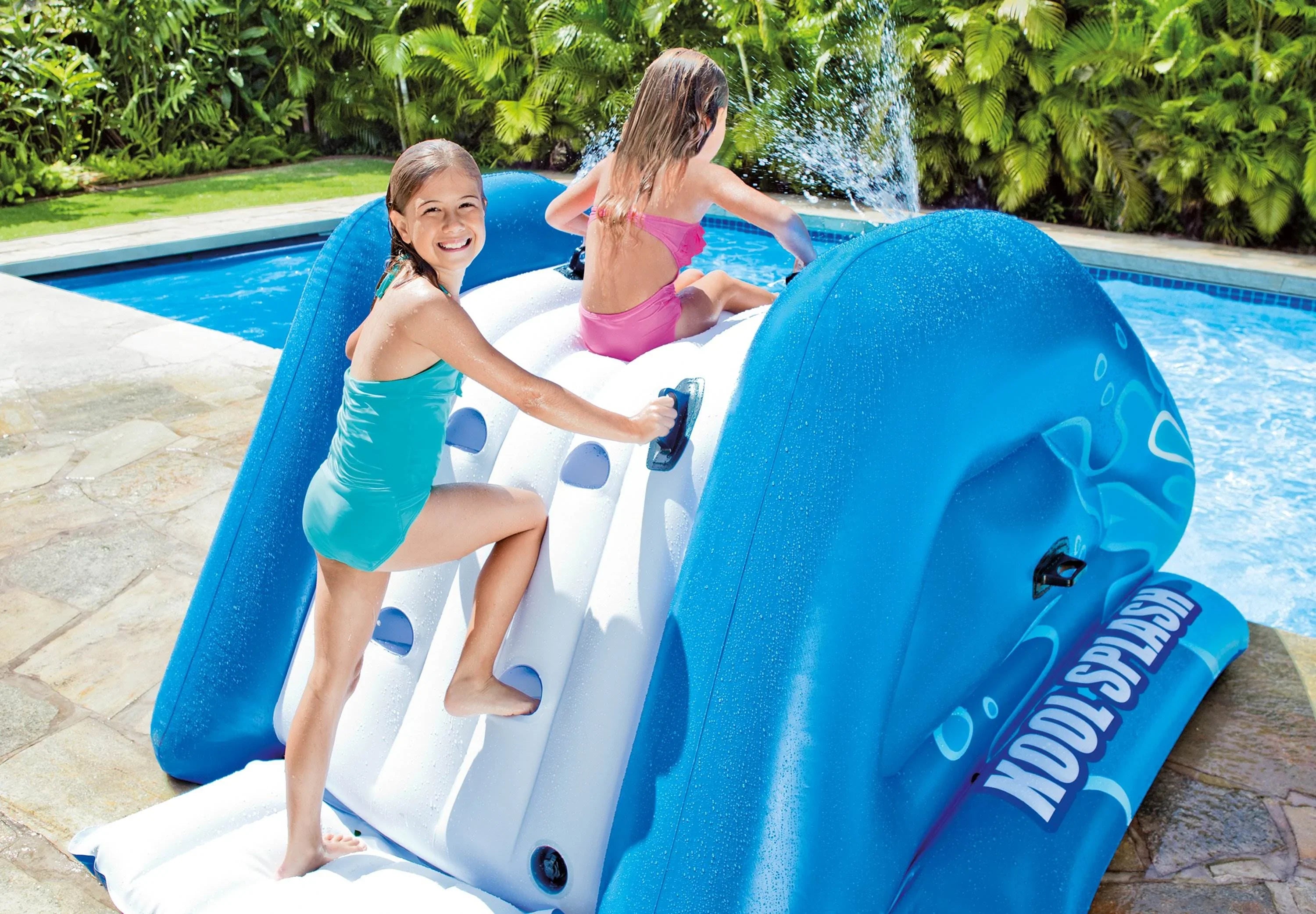 Intex Kool Splash Inflatable Play Center Water Slide | (Open Box) (2 Pack)