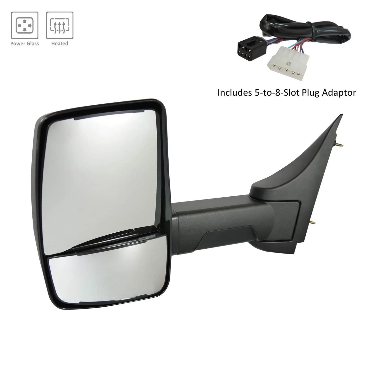 New Standard Replacement Driver Side Door Mirror, Fits 2003-2020 Chevrolet Express Van