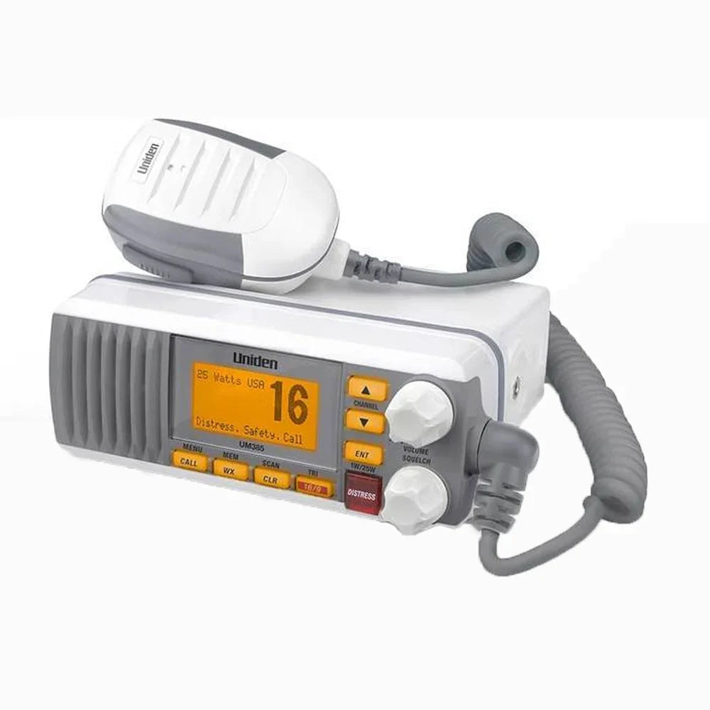 Uniden 25 Watt Fixed Mount Marine Radio with , White