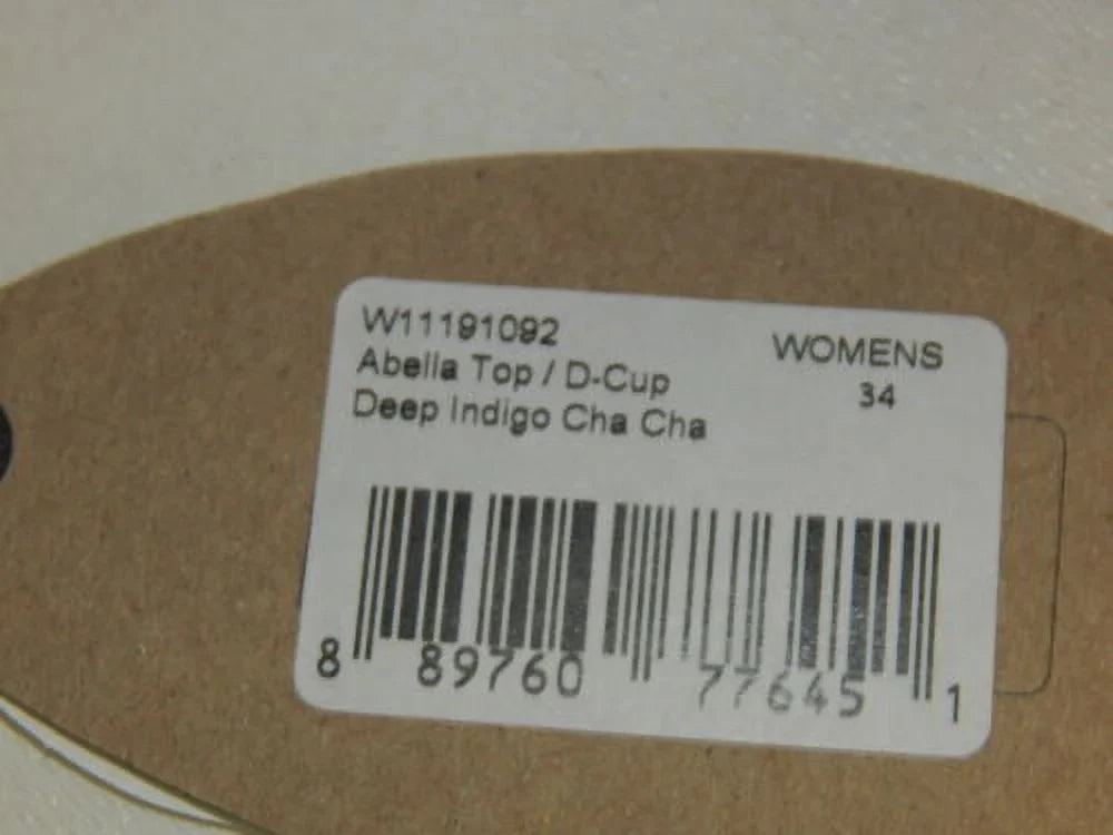 prAna Abella Size Small () 34 -Cup Underwire Bikini Top Deep Indigo Cha Cha