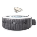 Intex PureSpa Greywood Inflatable Hot Tub Bubble Jet Spa w/ Tray Accessory